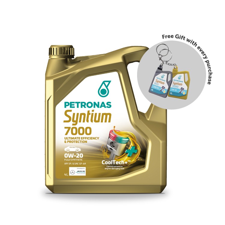 PETRONAS Syntium 7000 0W-20 Fully Synthetic Engine Oil API SP Plus